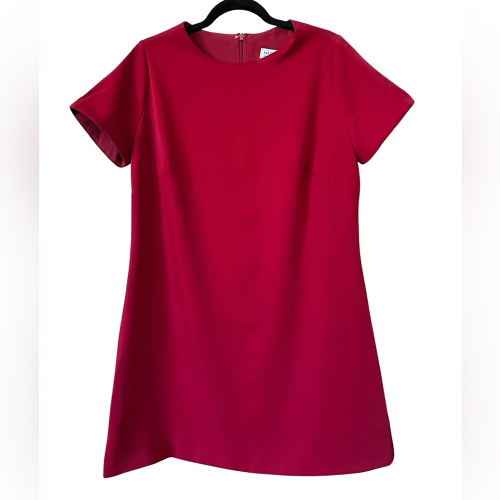 Mac Duggal red Short Sleeve Shift Dress size M